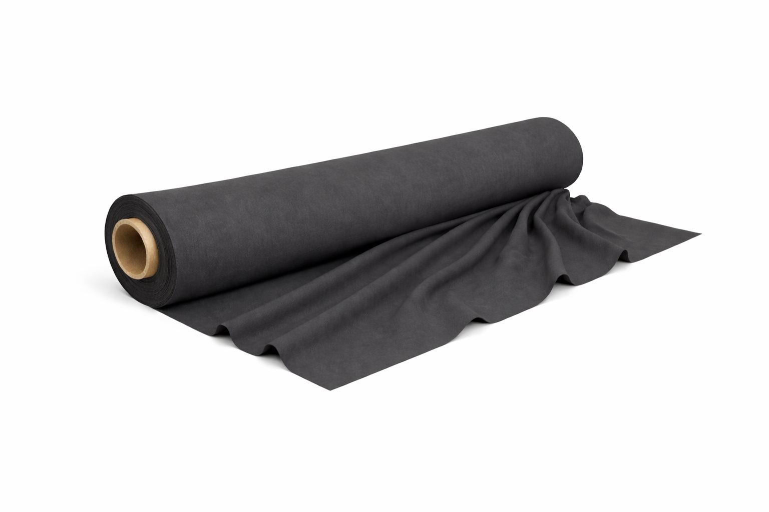 kleurstaal van brandwerend Flanel 260 cm donkergrijs (9800) rol 50m voor events, theater en beurzen