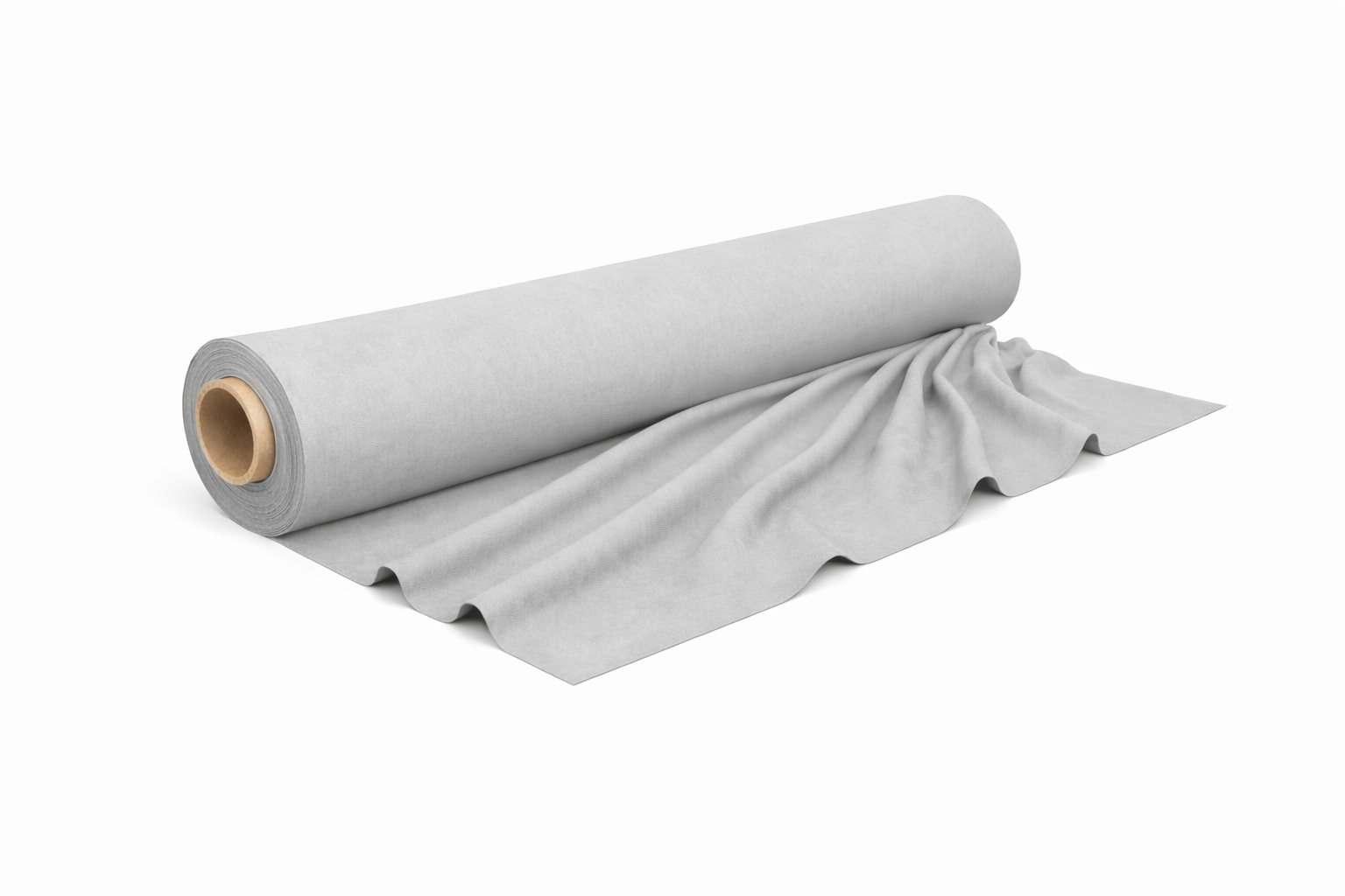 kleurstaal van brandwerend Flanel 260 cm lichtgrijs (9900) rol 50m voor events, theater en beurzen