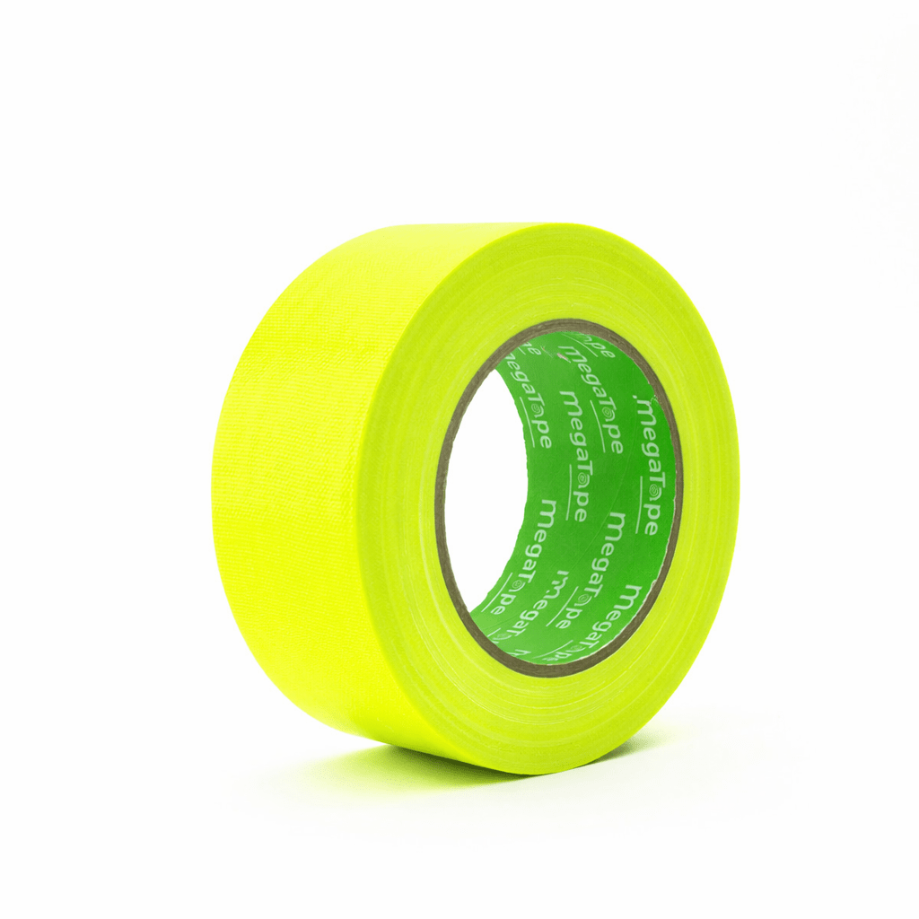 MegaTape UT70 · fluor gaffa tape · 25 m op rol · 50 mm · geel - Megatape UT70 - 3BUTE