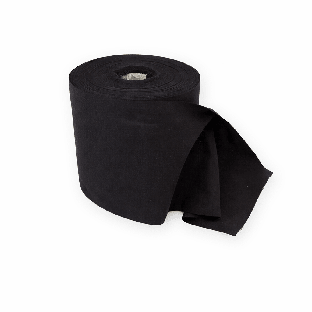 Premium flanel · 20 cm · zwart (9300) · rol 30m - Pre - cut flanel - 3BUTE