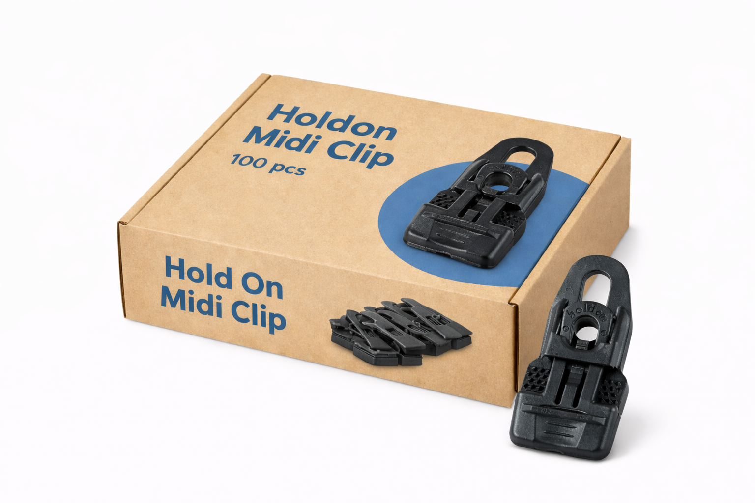 100x Holdon® Clip MIDI · zwart