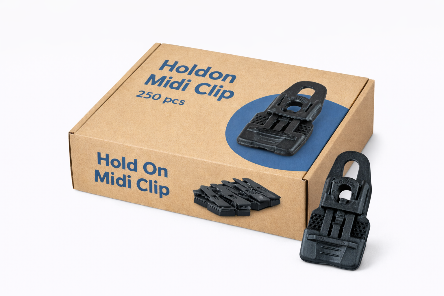 250x Holdon® Clip MIDI · zwart