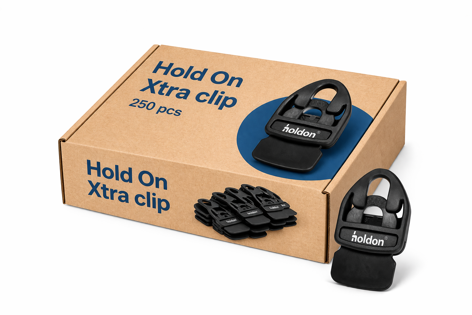 250x  Holdon® XTRA Clip · zwart