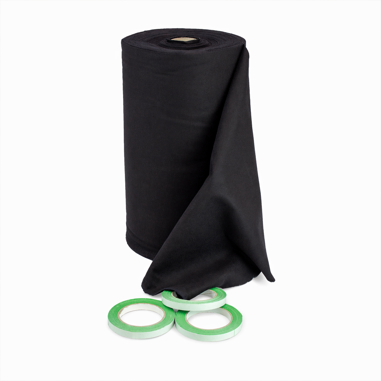 3BUTE flanel zwart 40cm rol 60m voor evenementen en theater